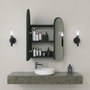 Hanah Home Gabinete de Baño Classe Cabinet - Negro, MDF 18mm, Elegante y Funcional